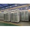 Buy cheap -22C Upright glass door refrigerator supermarket frozen food display freezer from wholesalers