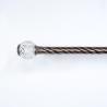 Buy cheap Home Window Decoration Curtain Twist Rod Crystal With Cap Curtain Finials Set from wholesalers