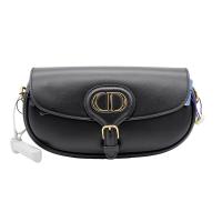 Buy cheap Black Calfskin Saddle Sling Bag Dior Bobby East West Bag Hobo product