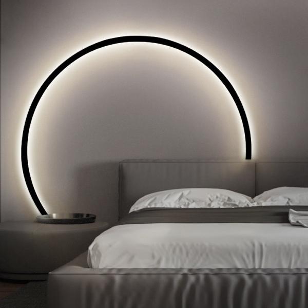 Buy cheap Minimalist modern background wall led wall lamp designer art living room sofa circle wall lamp(WH-OR-232) from wholesalers