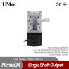 Buy cheap 80mm Motor Length Hollow Single Shaft Nema 34 Stepper Motor Worm Gear Reducer With Encoder from wholesalers