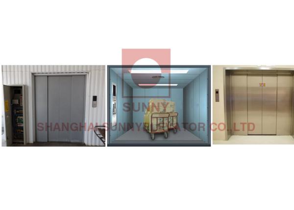 VVVF Painted Steel Cargo Elevator For Carrying Freight Drive VVVF Elevator