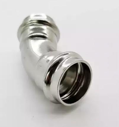 Buy cheap 316l Stainless Steel Pipe Fittings 45 Degree Equal Elbow from wholesalers