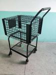 Metals Material Portable Beach Tennis Net Durable Tennis Ball Cart