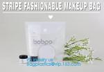 PVC Makeup bag Organiser Black Frosted translucence plastic pvc bag transparent