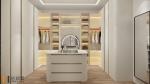 Fadior Modern Walk In Closet High End Stainless Steel Dressing Room Formaldehyde