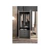 Buy cheap Bespoke Lacquer Wardrobe Modern Light Pink Wardrobe With Mirror Doors from wholesalers