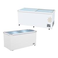 Buy cheap Flat Glass Door Deep Freeze Island R134a R404 Static Cooling product
