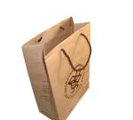 Printed Kraft Merchandise Bags Brown Kraft Paper Carrier Bags Packaging