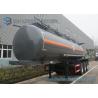 Buy cheap Sodium Hydroxide Solution Oil Tank Trailer , 20 m3 Carbon Steel Tank from wholesalers