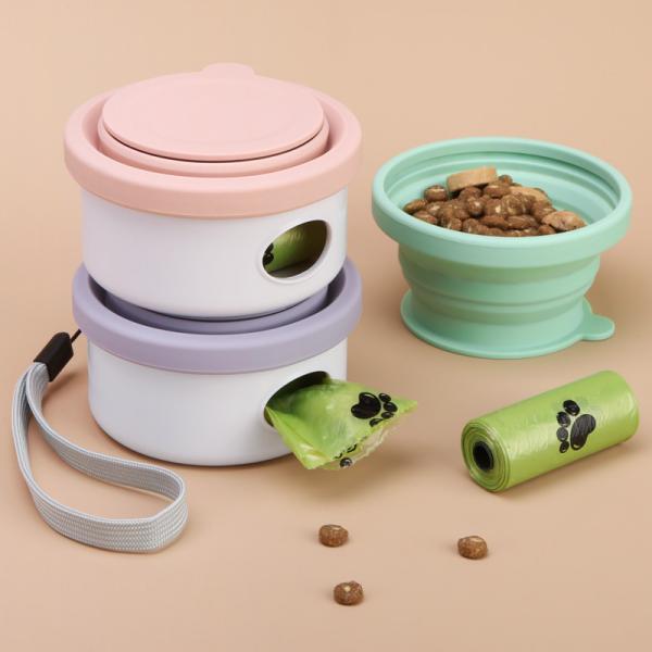 Buy cheap 150ml Silicone Collapsible Dog Bowl OEM ODM Fold Up Dog Bowl Pet Feeder from wholesalers