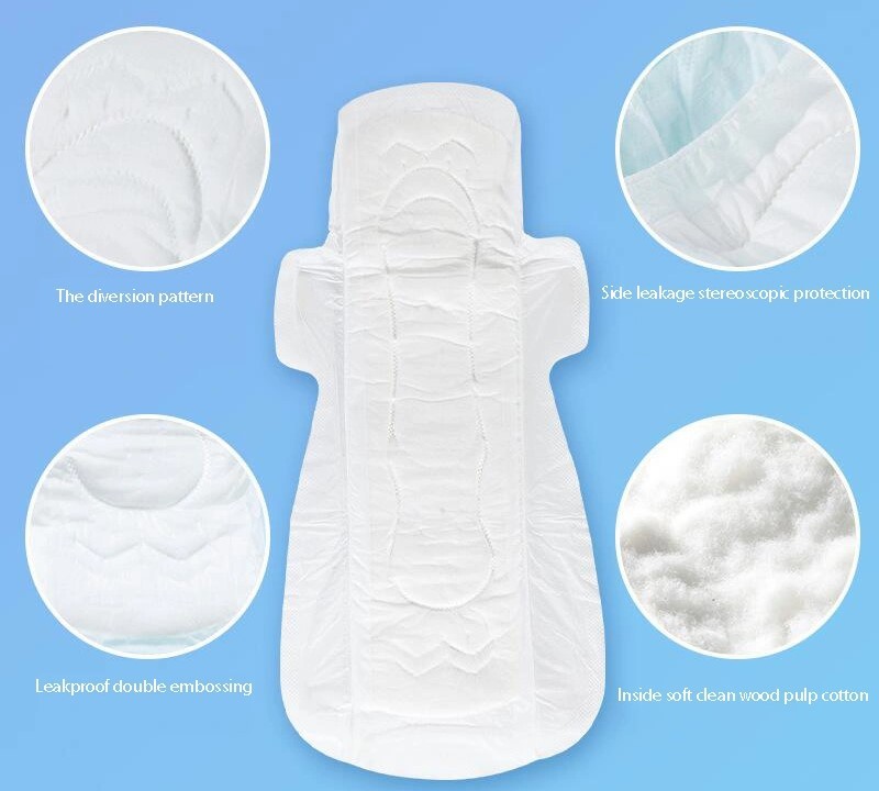 Daily Waterproof Anion Chip Long Overnight Sanitary Napkins