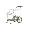 Buy cheap Metal Modern Drinks Trolley Gold Glass Bar Cart Hotel Food Serving from wholesalers