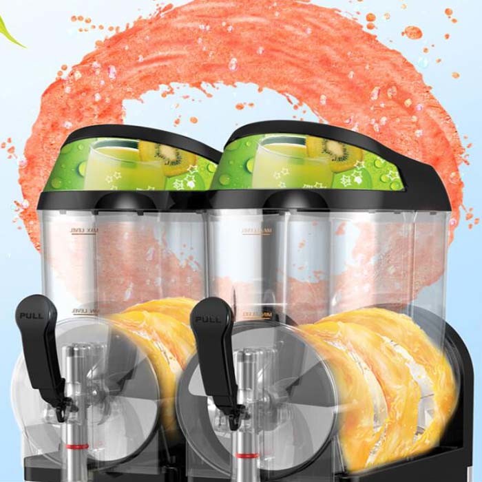 Frozen Beverage Cold Drink Commercial Slushy Machine Cooling RoHS R404A