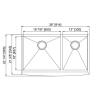 Buy cheap Rectangular Stainless Trough Sink Commercial , Polished Metal Classic Sink from wholesalers