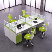 Buy cheap Green Call Center Office Cubicles Workstation Thickness 30mm product