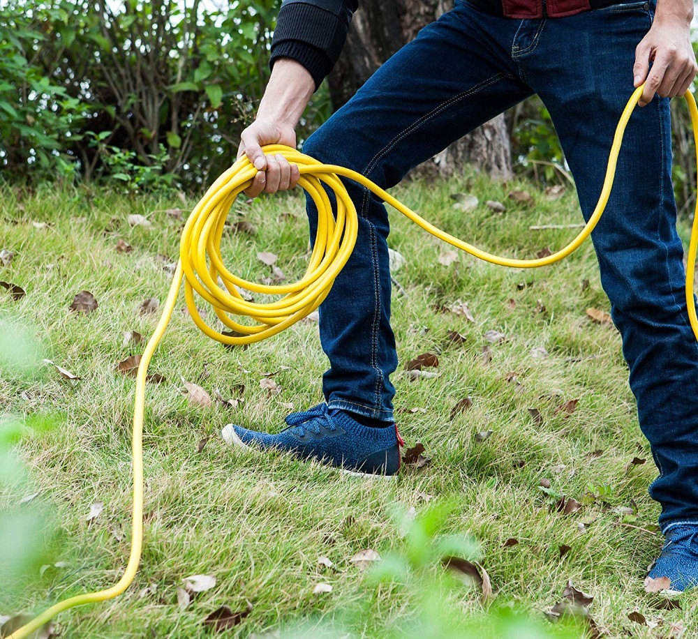 12/3 25ft Power Retractable Electrical Cable Wire Harness Heavy Duty Waterproof 220v