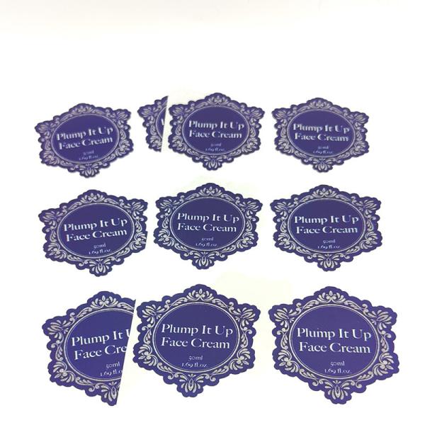 Buy cheap Pantone Waterproof Cosmetic Labels BOPP PET Die Cut Vinyl Stickers from wholesalers