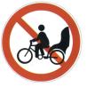 Buy cheap Sale Non-motor Vehicles Prohibition Driving Signs Reflective Film Round Metal Cards from wholesalers