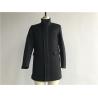 Buy cheap Cavalry Twill Mens Medium Trench Coat Black Color Zip Through Funnel Collar TW86725 from wholesalers
