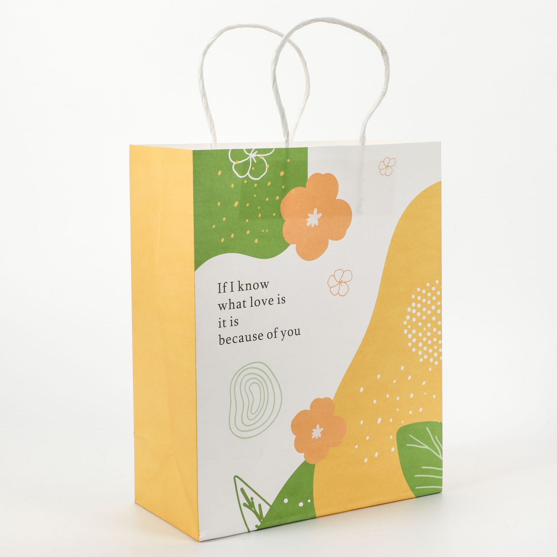 Reasonable Coffee Drink Takeout Twist Kraft Paper Bag Customized Logo Customized Size