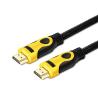 Buy cheap Durable Insulator Black yellow Pin Gold HDMI Cable 10FT NYLON HDMI 1.4 Cable For TV from wholesalers