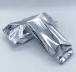 Glossy Silver Aluminum Foil Laminated Heat Seal Back Sealing Side Gusset Food