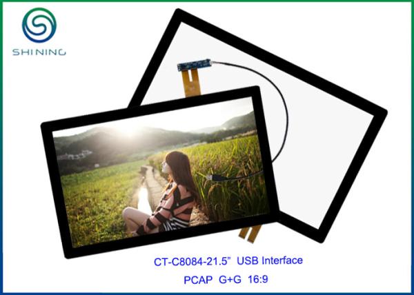 ITO Glass + Cover Lens Industrial Monitor Touch Screen , Surface Hardness Above