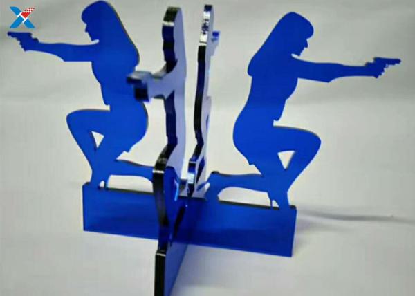 Buy cheap Blue Acrylic Shapes Craft / Acrylic Stand For Office Decoration Gifts from wholesalers