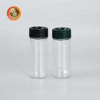 Buy cheap Empty Clear Plastic Spice Bottles 100Ml 250Ml PET Salt Shaker Seasoning Jars product