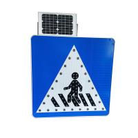 Buy cheap 5mm LED Waterproof Solar Signs Aluminum Visor Solar Pedestrian product