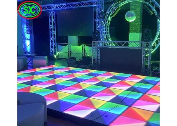 Quality P8.9 large RGB Floor full color indoor led display , 5 Years Warranty for sale
