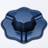 Buy cheap 130*130MM Polished Nickel Plated And Die Casting Blue Color Portable Ashtray Customized With Velvet Bottom from wholesalers