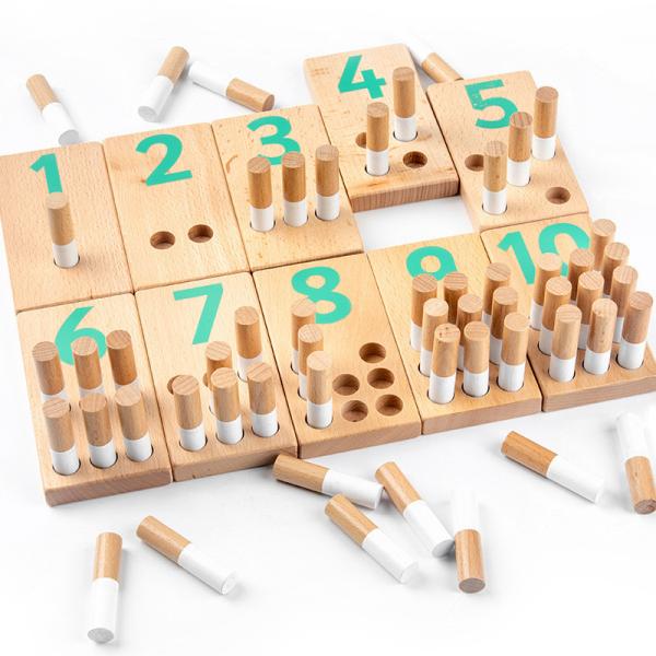 Buy cheap Wooden Montessori Digital Learning Nail Board 1.6 Children'S Digital Cognition from wholesalers