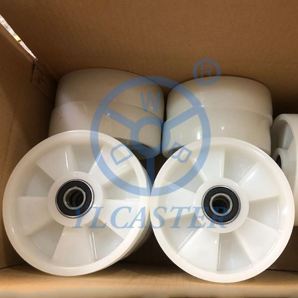 Buy cheap 7"X2" White Nylon Pallet Jack Steer Wheels 1320LBS Load Capacity from wholesalers