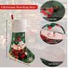 Buy cheap Christmas Stockings Set of 5, Large 18' Xmas Stockings Fireplace Hanging Stockings with Plush Cuff, Santa Snowman Reind from wholesalers
