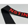 Buy cheap 40mm Black Renewable Printed Elastic Band Glossy Logo For Clothing from wholesalers