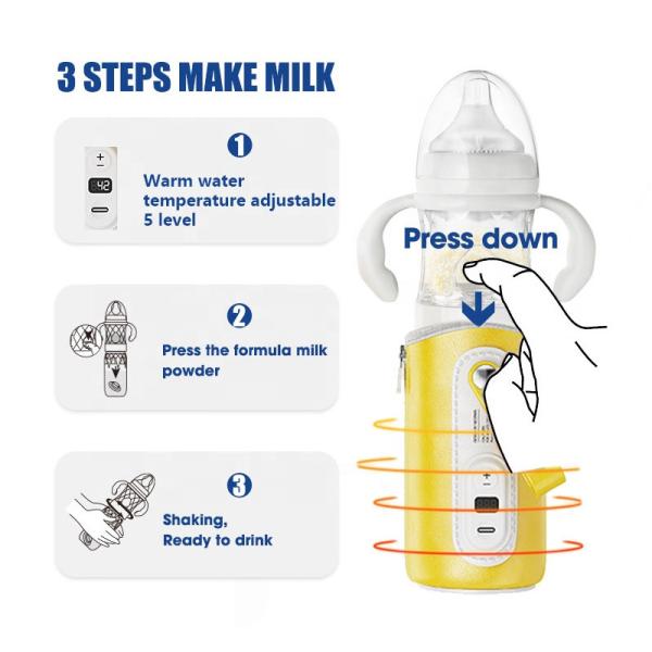 Buy cheap 240ml Portable Bottle warmer Fast brew milk feeding Bottle With Formula powder Storage gift set for Travel , Car from wholesalers