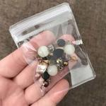 Zipper PVC Packaging Bags Transparent Self Sealing for Hair Clips Hair Bands