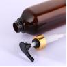 Buy cheap Luxury Amber 200ml 300ml 350ml 400ml 1000ml Boston Body Lotion Cosmetic Unique Fancy Shampoo Bottle Gold Top from wholesalers