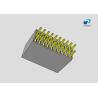 Buy cheap FEMALE HEADER 1.0MM PITCH 2x10PIN DOUBLE ROW 180° DIP BLACK Gold-Plated from wholesalers