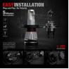 Buy cheap H4 9005 Headlight Bulb Led 20000 Lumen 85deg Temperature 12v from wholesalers