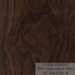 Wooden Grain Dark Wood Film Decorative 0.25mm - 0.60mm Thickness