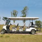 6+2 Seats Electric Golf Cart 60V 100AH ​​Lead Acid Battery Modern Leisure Golf