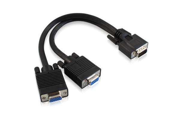 Buy cheap 28AWG 1 male to 2 female VGA splitter cable for TV, computer, PC, Projector from wholesalers