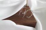 Lanciashow 925 Sterling Silver Jewellery Simple Interweave Twisted Hoop Earrings