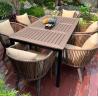 Buy cheap Outdoor Table And Chair Villa Courtyard Garden Leisure Terrace Plastic Wood Table Combination Of Outdoor Rattan Table from wholesalers