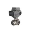 Buy cheap T Shape Channel Straight Through Type 3 Way Stainless Steel Electric Ball Valve from wholesalers