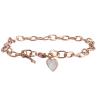 Buy cheap Titanium steel peach heart shell bracelet female vacuum plating 18k gold jewelry Bohemian hand string key pendant from wholesalers
