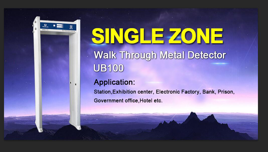 LED Display Single Zone 8KHZ Pass Count Door Frame Metal Detector Gate